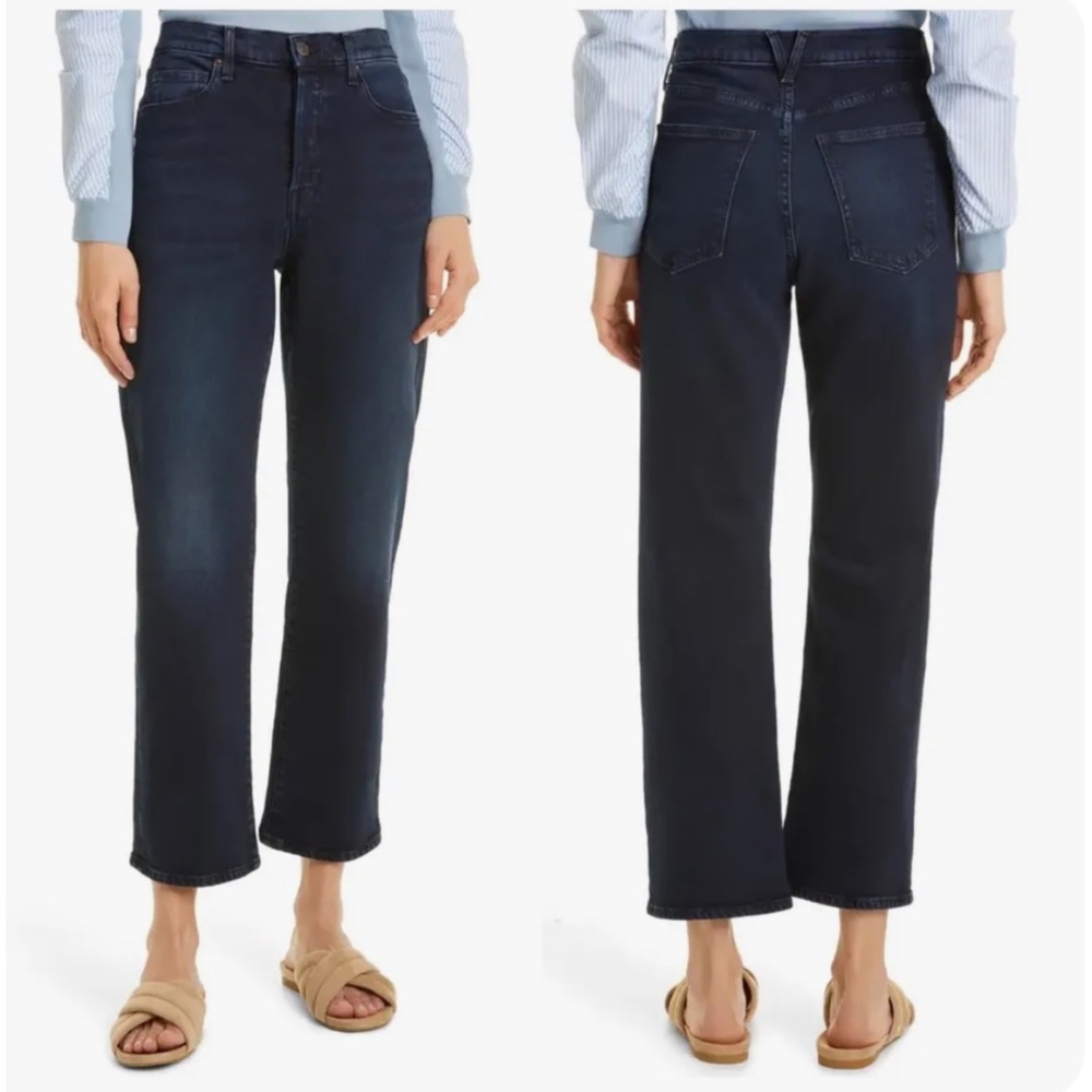 Veronica Beard • Blake Classic Straight High Rosie’s Denim Jeans in Dark River